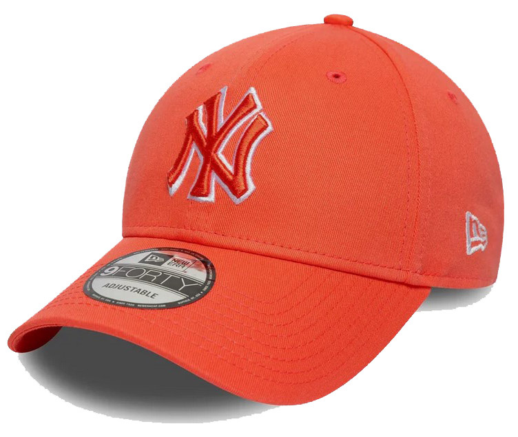 Czapka z daszkiem NEW ERA NYY Team Outline 9FORTY pomarańczowa