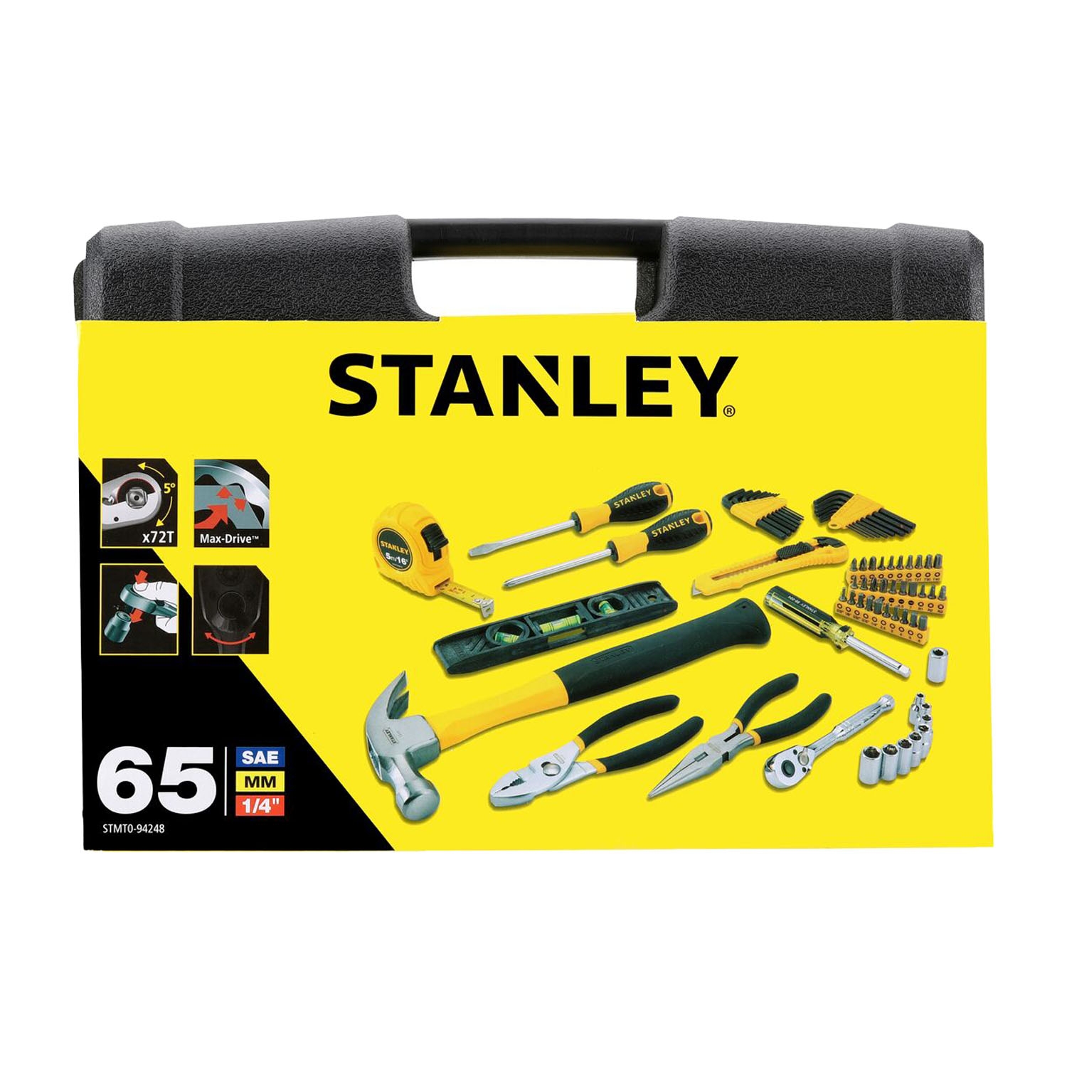 Stanley Zestaw narzędzi 65 elementów