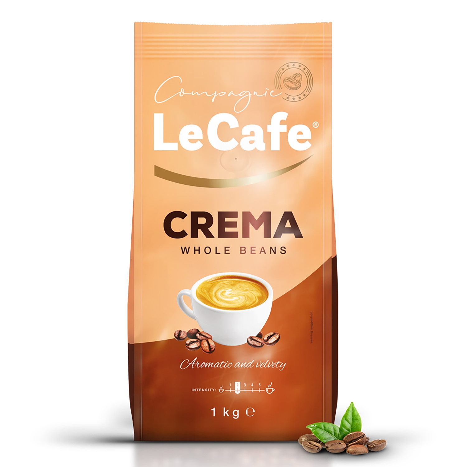 Kawa ziarnista Le Cafe Crema, 1 kg, intensywność 2/5