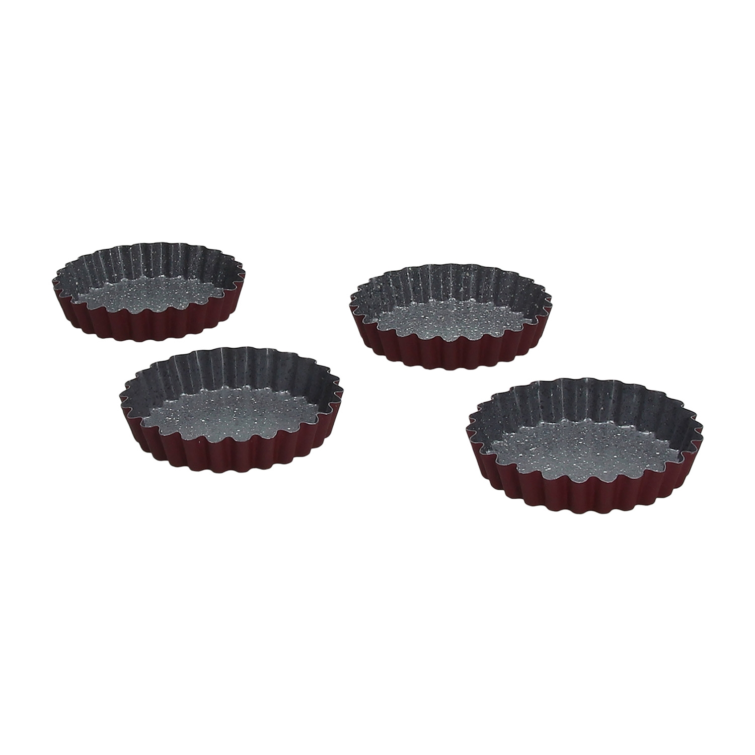 Zestaw 4 form do pieczenia tart 10 x 10 cm Tognana Sweet Cherry