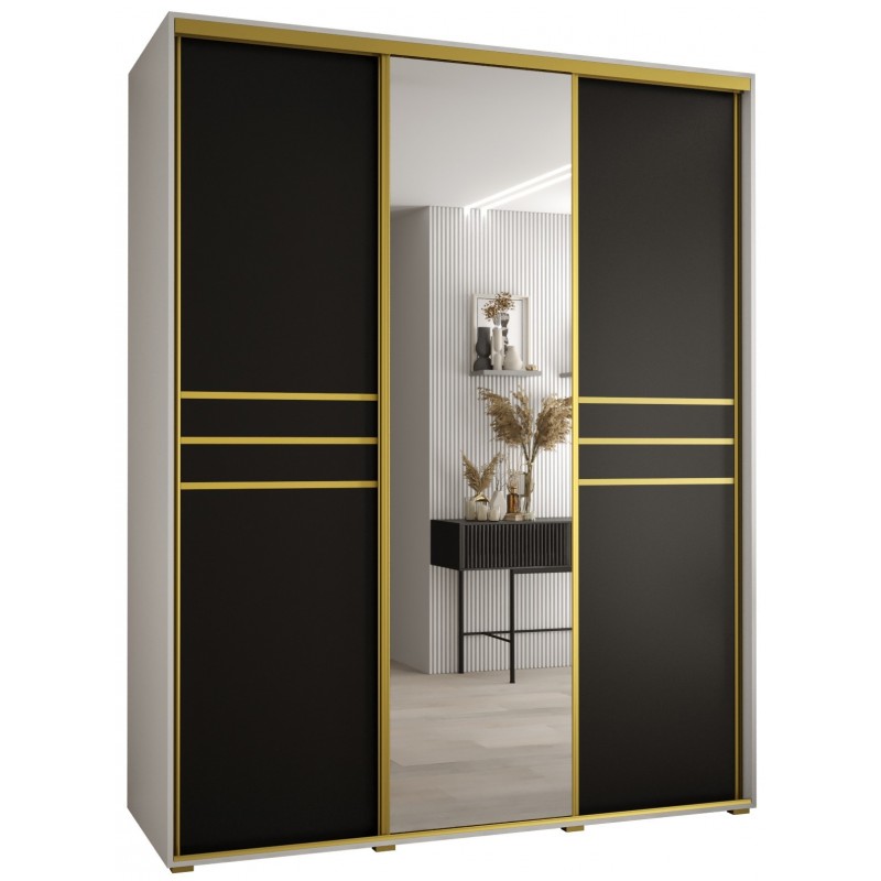 Szafa przesuwna z lustrem wysoka Davos 11 190 głębokość 60 cm wysokość 235,2 cm