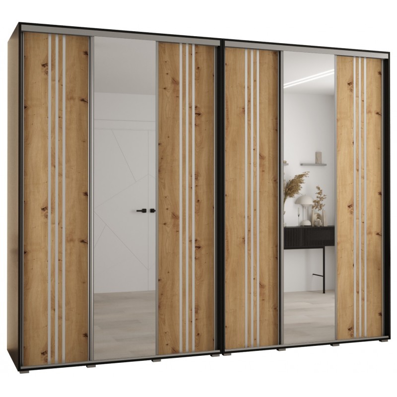 Szafa przesuwna wysoka Davos 7 300 głębokość 60 cm wysokość 235,2 cm