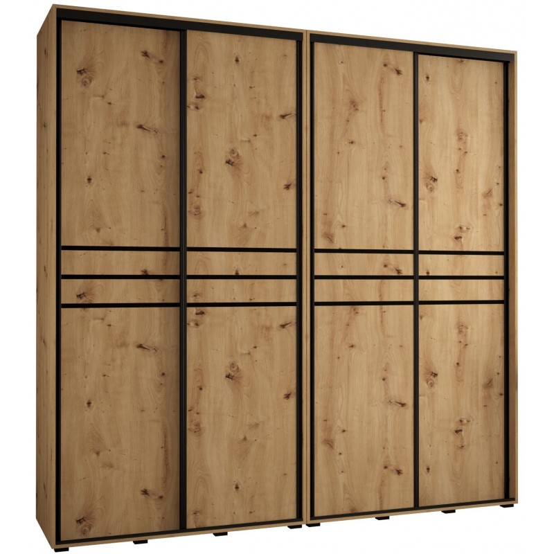 Szafa przesuwna wysoka Davos 10 240 głębokość 45 cm wysokość 235,2 cm