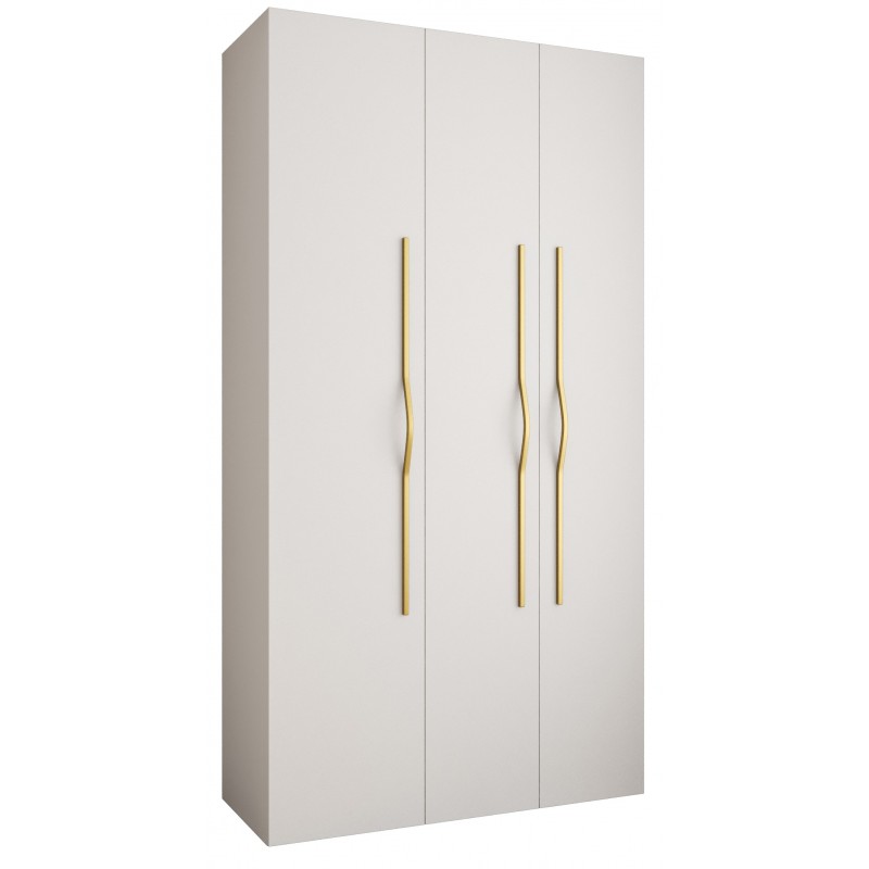 Szafa wysoka uchylna garderoba ubraniowa z półkami COMO 2 130 głębokość 40 cm wysokość 245,5 cm