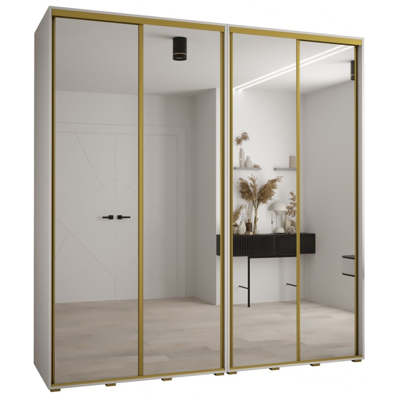 Szafa przesuwna z lustrem wysoka Davos 2 230 głębokość 60 cm wysokość 235,2 cm