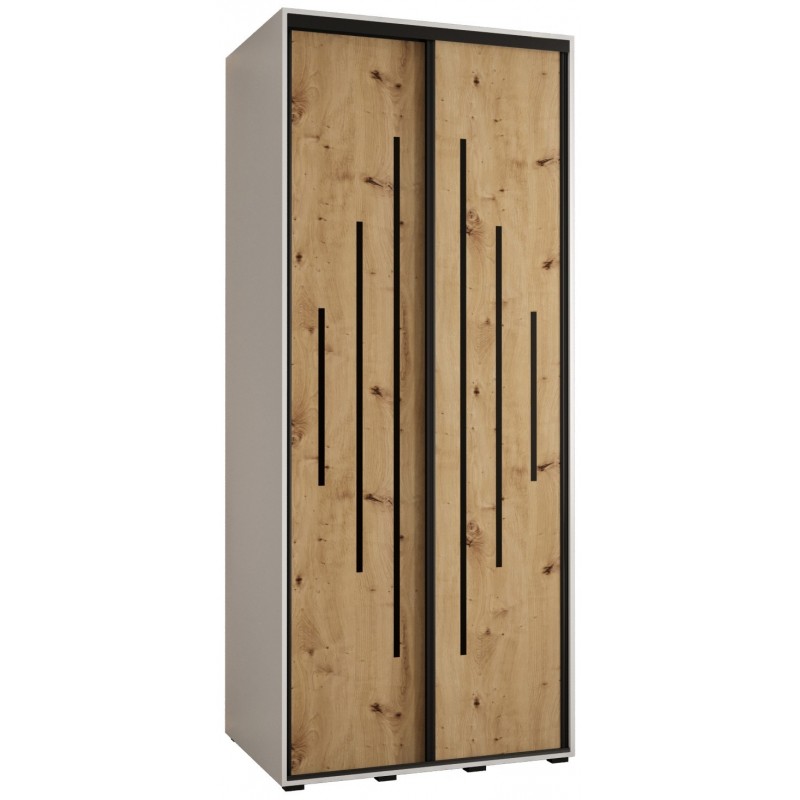 Szafa przesuwna wysoka Davos 12 100 głębokość 60 cm wysokość 235,2 cm