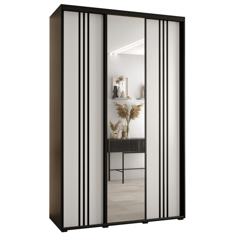 Szafa przesuwna z lustrem wysoka Davos 7 150 głębokość 45 cm wysokość 235,2 cm