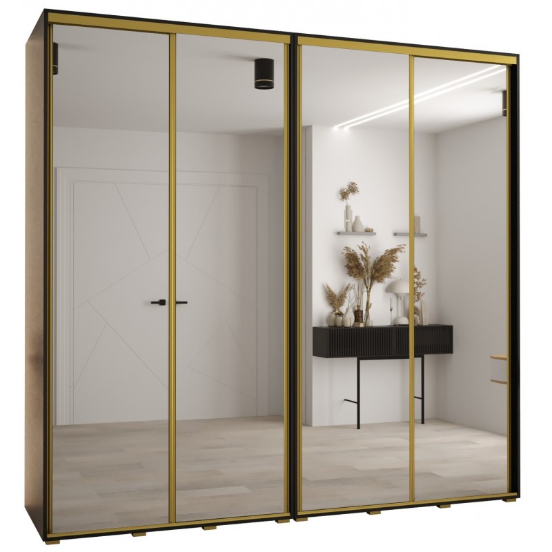 Szafa przesuwna z lustrem wysoka Davos 2 250 głębokość 60 cm wysokość 235,2 cm