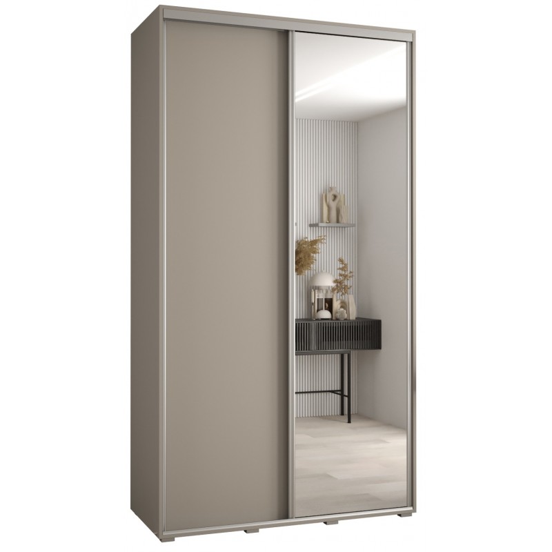 Szafa przesuwna z lustrem wysoka Dakota 3 130 głębokość 45 cm wysokość 235,2 cm