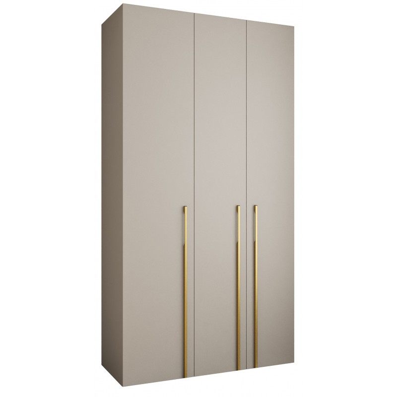Szafa wysoka uchylna garderoba ubraniowa z półkami COMO 3 130 głębokość 40 cm wysokość 245,5 cm