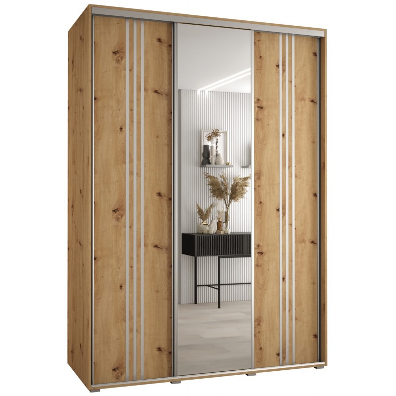 Szafa przesuwna z lustrem wysoka Davos 7 170 głębokość 60 cm wysokość 235,2 cm