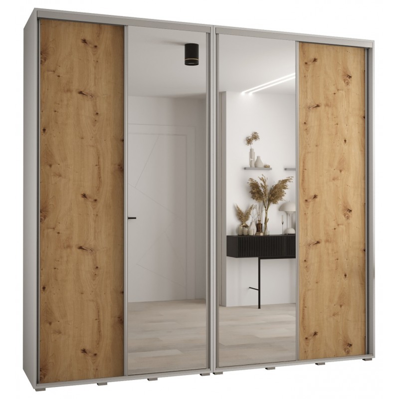 Szafa przesuwna wysoka Davos 3 250 głębokość 45 cm wysokość 235,2 cm