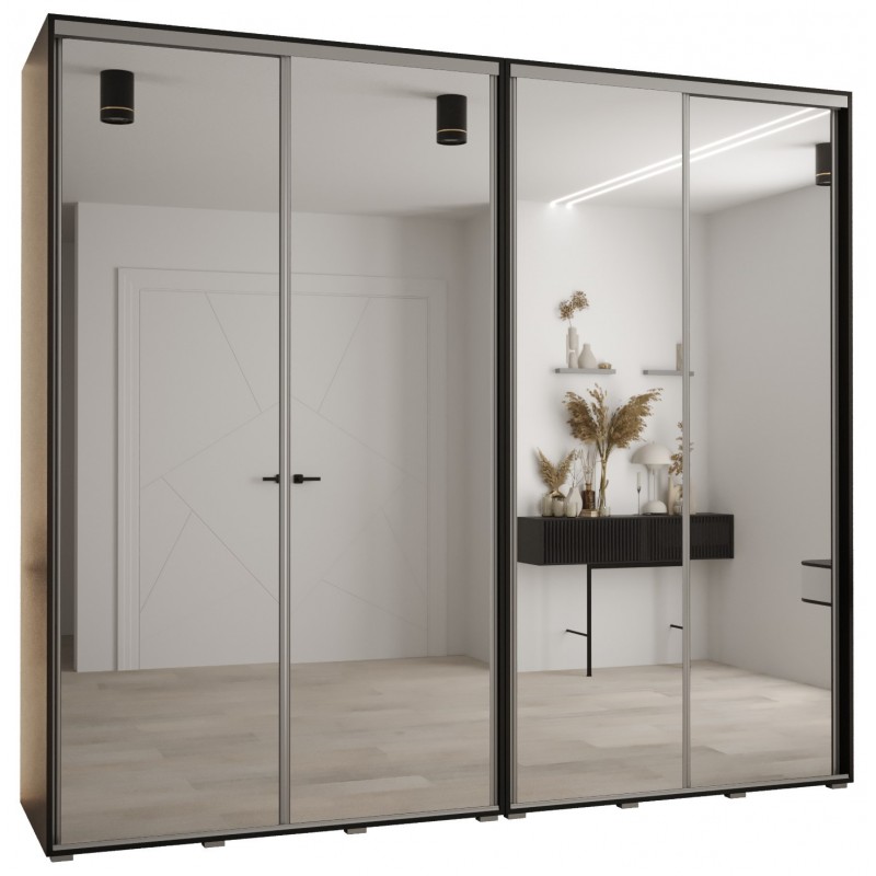 Szafa przesuwna z lustrem wysoka Davos 2 270 głębokość 60 cm wysokość 235,2 cm