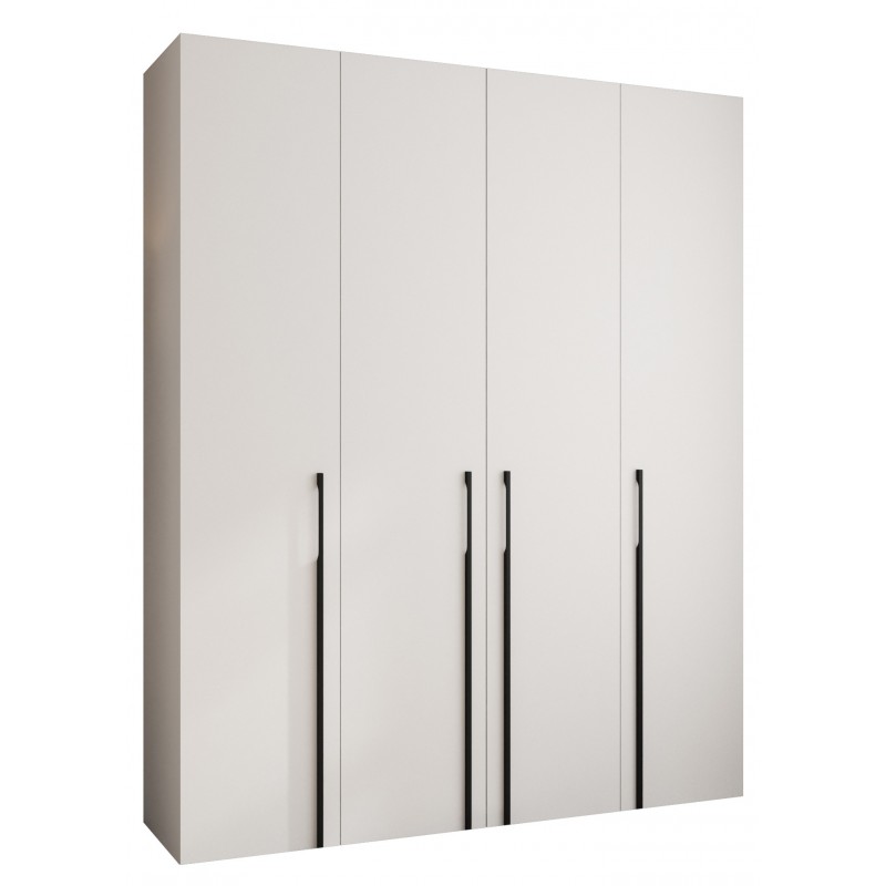 Szafa wysoka uchylna garderoba ubraniowa z półkami COMO 3 200 głębokość 40 cm wysokość 245,5 cm