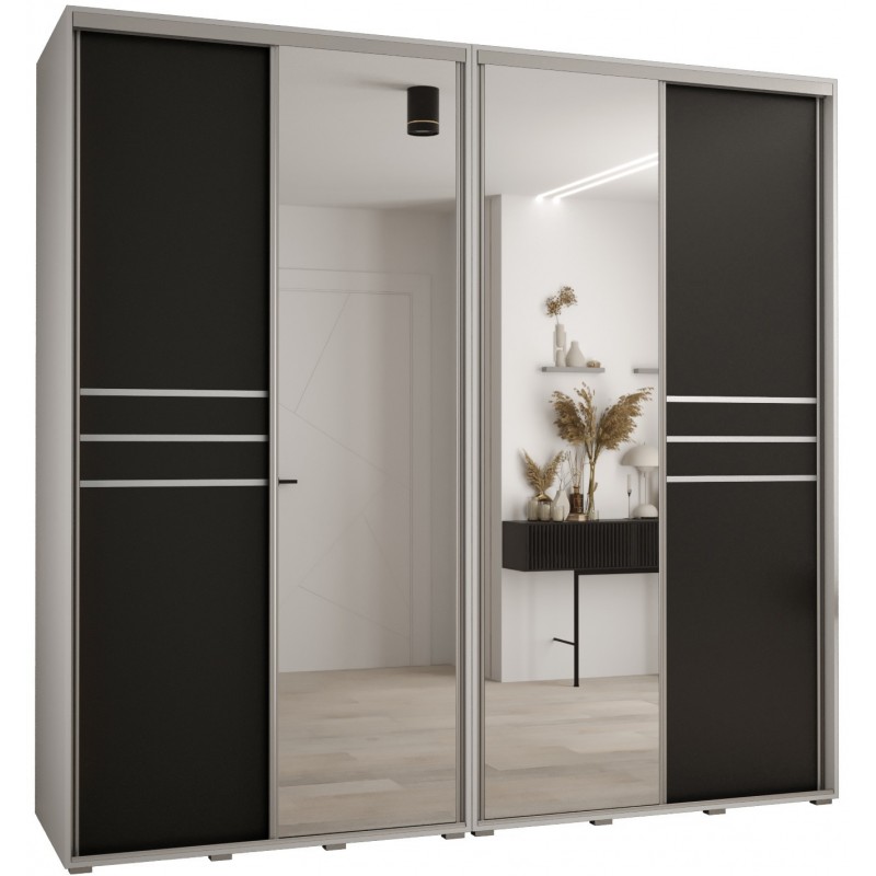 Szafa przesuwna z lustrem wysoka Davos 11 250 głębokość 60 cm wysokość 235,2 cm