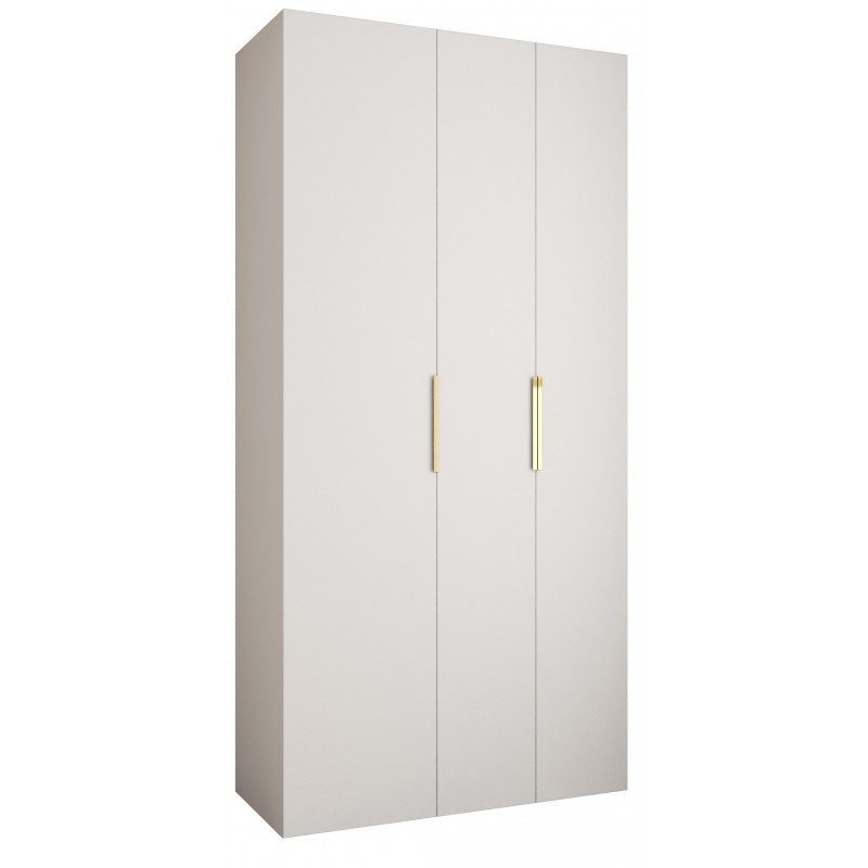 Szafa wysoka uchylna garderoba ubraniowa z półkami COMO 4 120 głębokość 40 cm wysokość 245,5 cm