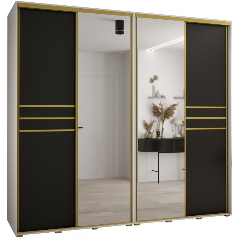 Szafa przesuwna z lustrem wysoka Davos 11 260 głębokość 60 cm wysokość 235,2 cm