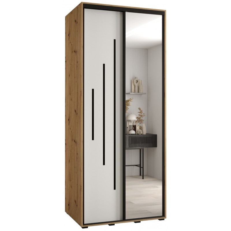 Szafa przesuwna z lustrem wysoka Davos 13 120 głębokość 60 cm wysokość 235,2 cm