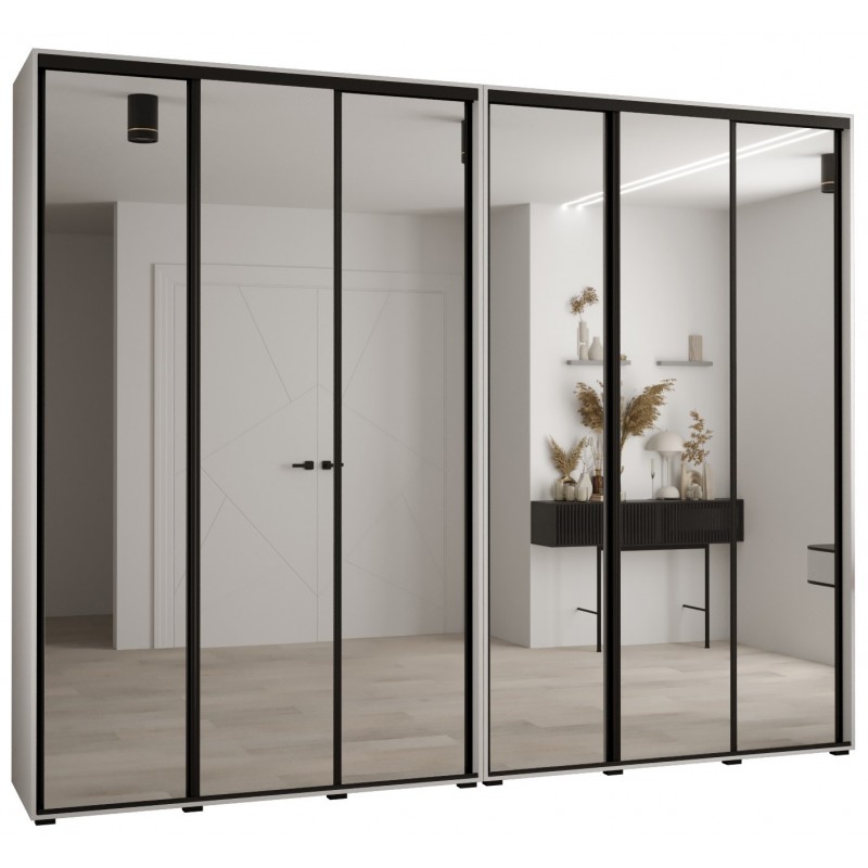 Szafa przesuwna z lustrem wysoka Davos 2 300 głębokość 60 cm wysokość 235,2 cm