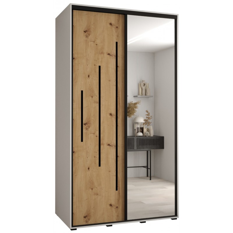 Szafa przesuwna z lustrem wysoka Davos 13 130 głębokość 60 cm wysokość 235,2 cm