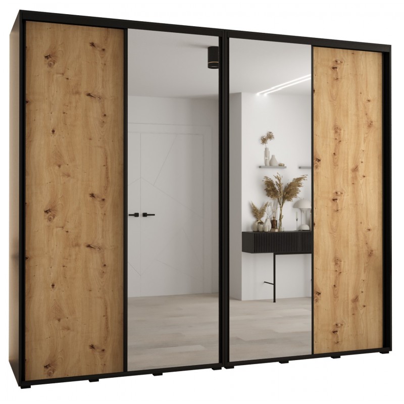 Szafa przesuwna wysoka Davos 3 280 głębokość 60 cm wysokość 235,2 cm