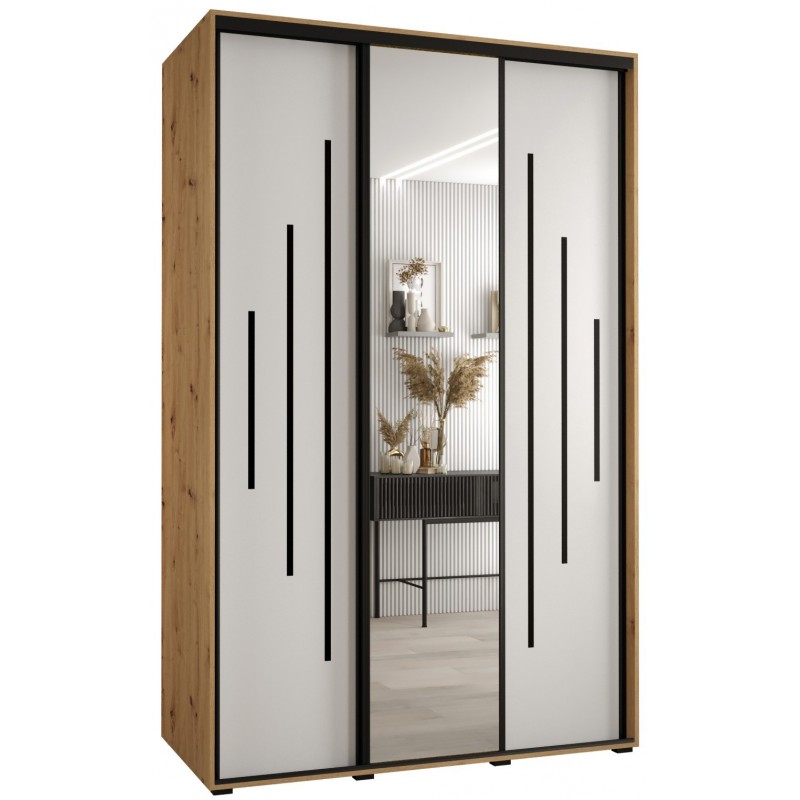 Szafa przesuwna z lustrem wysoka Davos 13 150 głębokość 60 cm wysokość 235,2 cm