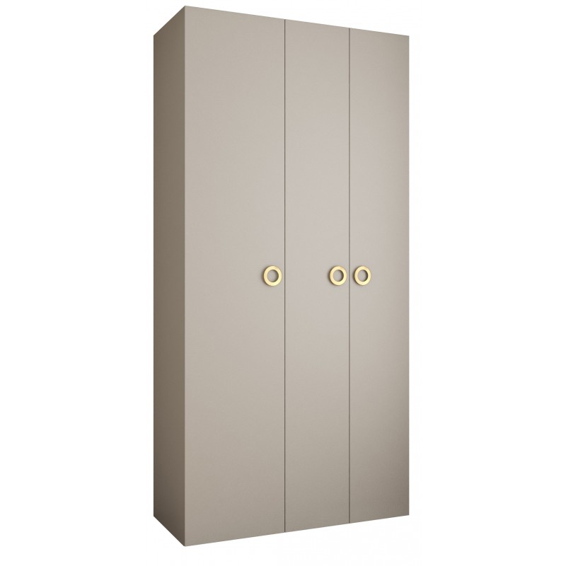 Szafa ubraniowa uchylna wysoka garderoba z półkami COMO 1 120 głębokość 50 cm wysokość 245,5 cm