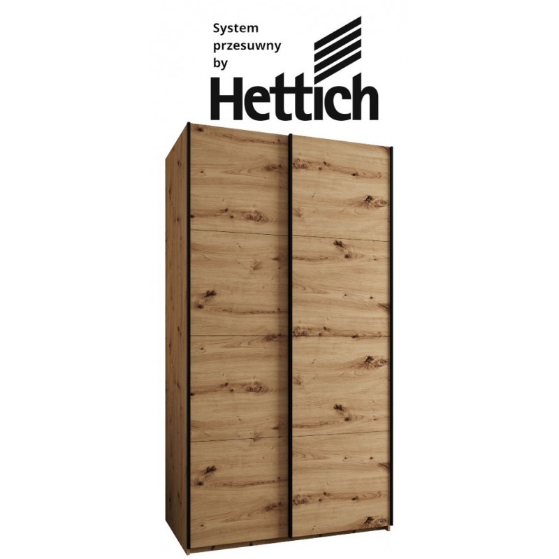 Szafa przesuwna wysoka z cichym domykiem, garderoba Lux 1 140 gł. 64 wys. 245,5 szafa na wymiar