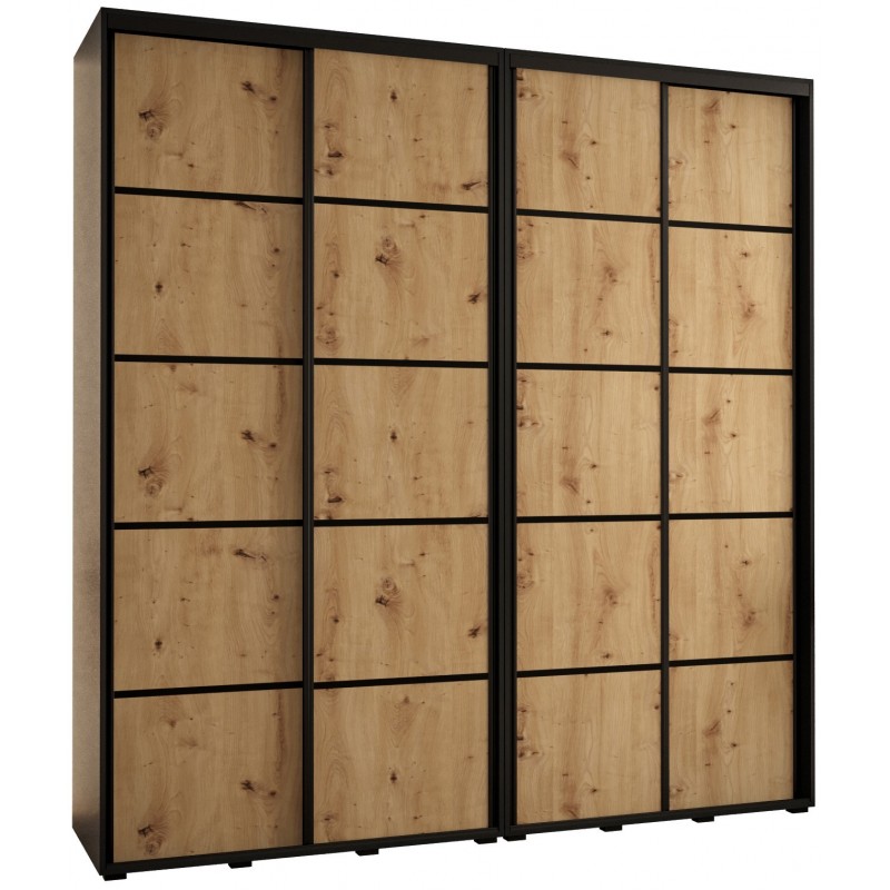 Szafa przesuwna wysoka Davos 4 230 głębokość 45 cm wysokość 235,2 cm