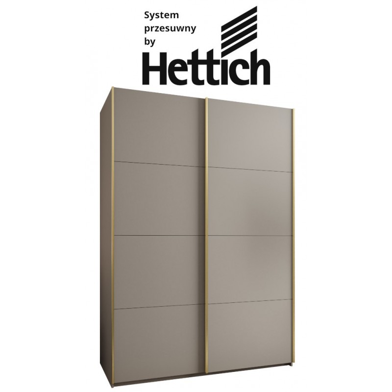 Szafa przesuwna wysoka z cichym domykiem, garderoba Lux 1 170 gł. 64 wys. 245,5 szafa na wymiar