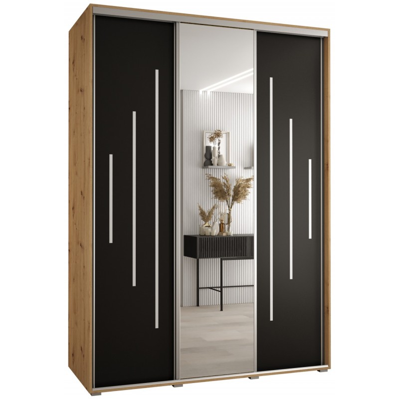 Szafa przesuwna z lustrem wysoka Davos 13 180 głębokość 60 cm wysokość 235,2 cm