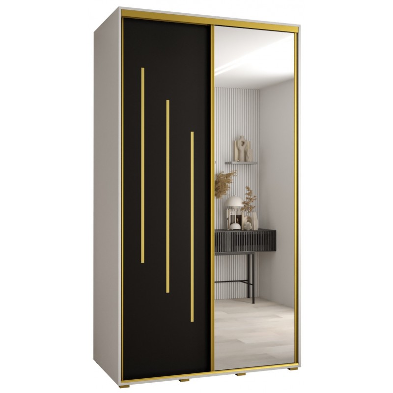 Szafa przesuwna z lustrem wysoka Davos 9 140 głębokość 60 cm wysokość 235,2 cm