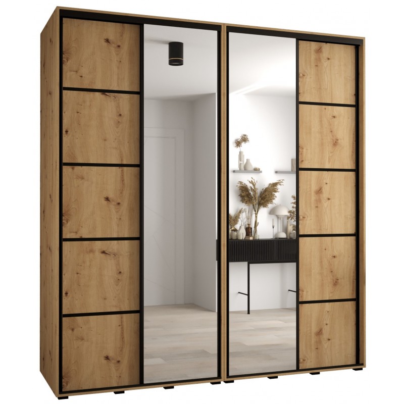 Szafa przesuwna wysoka Davos 5 220 głębokość 60 cm wysokość 235,2 cm