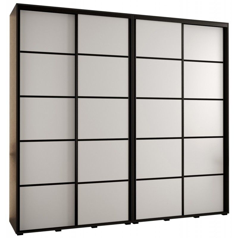 Szafa przesuwna wysoka Davos 4 260 głębokość 45 cm wysokość 235,2 cm