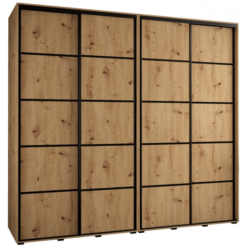 Szafa przesuwna wysoka Davos 4 260 głębokość 60 cm wysokość 235,2 cm