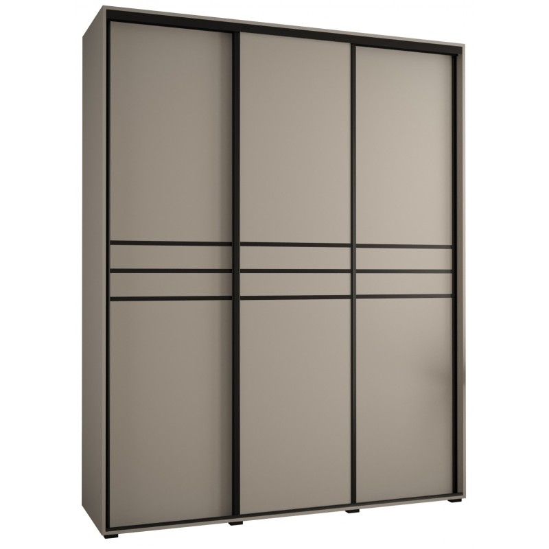 Szafa przesuwna wysoka Dakota 10 200 głębokość 45 cm wysokość 235,2 cm