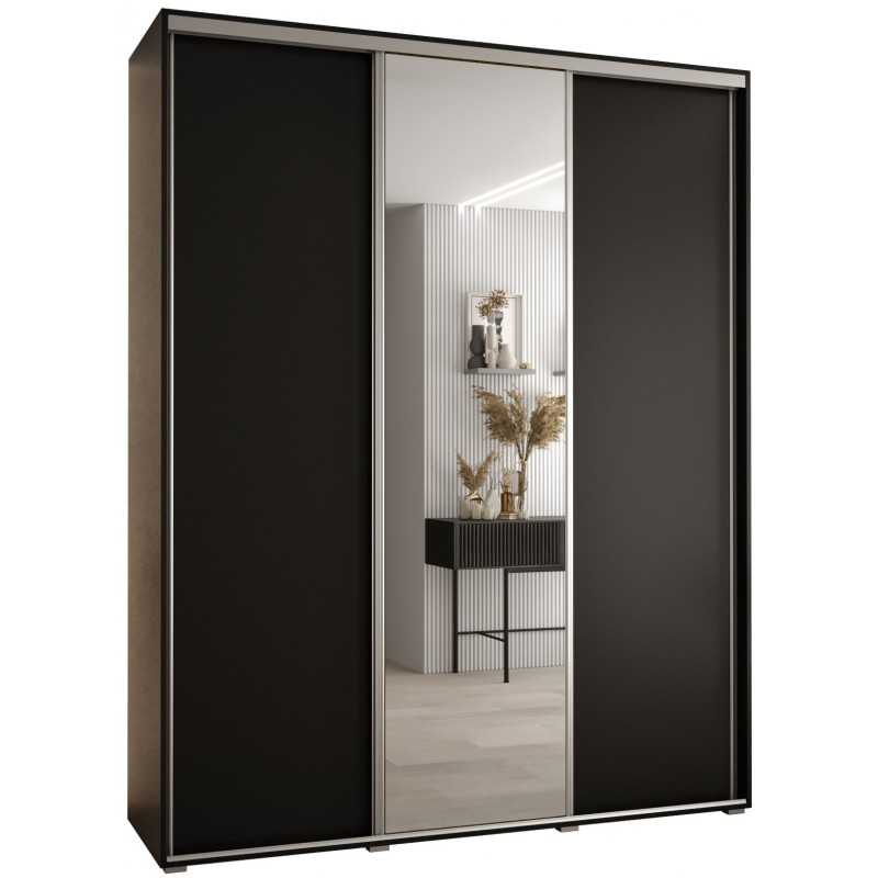 Szafa przesuwna z lustrem do sypialni Cannes 3 200 głębokość 60 cm wysokość 205,2 cm