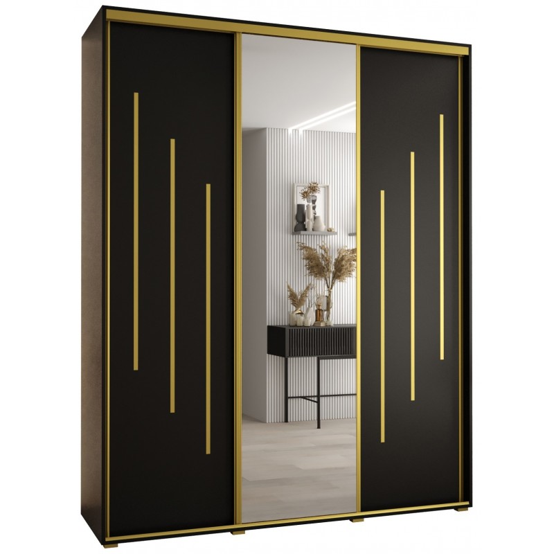 Szafa przesuwna z lustrem wysoka Davos 9 190 głębokość 45 cm wysokość 235,2 cm