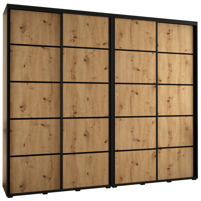 Szafa przesuwna wysoka Davos 4 280 głębokość 45 cm wysokość 235,2 cm