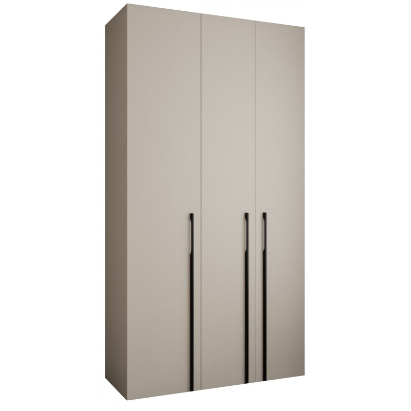 Szafa wysoka uchylna garderoba ubraniowa z półkami COMO 3 130 głębokość 50 cm wysokość 245,5 cm