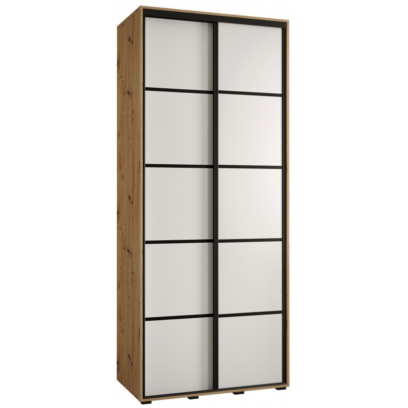 Szafa przesuwna do salonu Cannes 4 110 głębokość 60 cm wysokość 205,2 cm