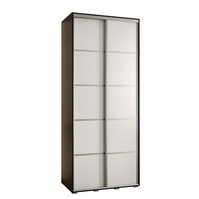 Szafa przesuwna z półkami Cannes 4 120 głębokość 45 cm wysokość 205,2 cm