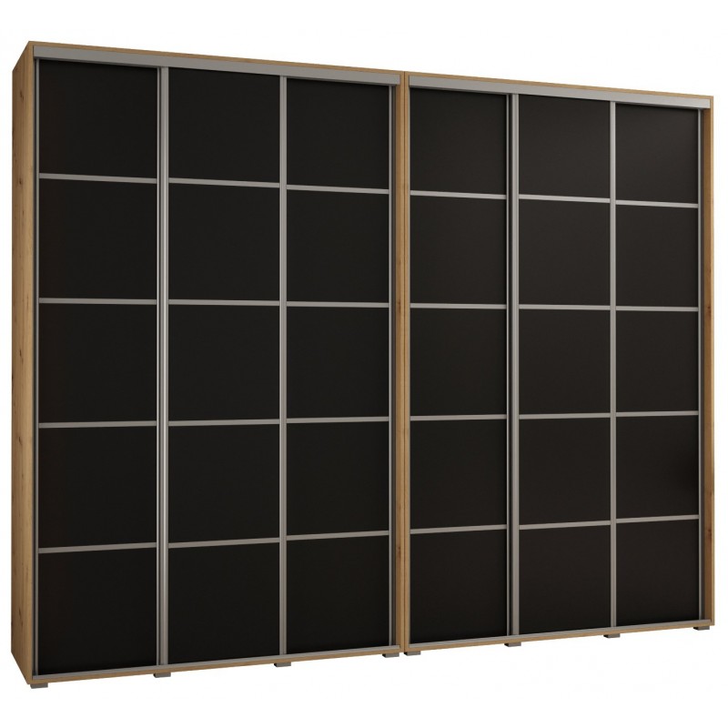 Szafa przesuwna wysoka Davos 4 300 głębokość 45 cm wysokość 235,2 cm