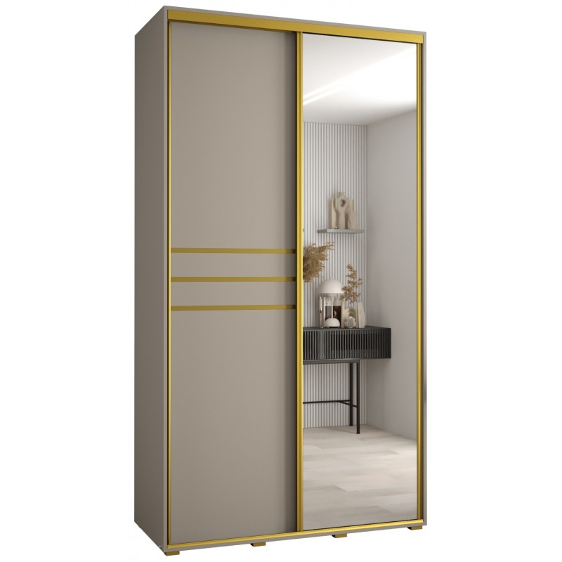 Szafa przesuwna z lustrem wysoka Dakota 11 140 głębokość 60 cm wysokość 235,2 cm