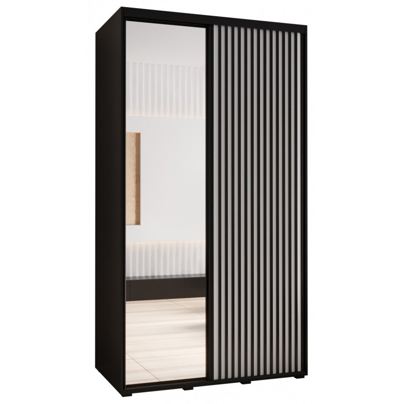 Szafa przesuwna z lustrem wysoka Lanko 2 130 głębokość 60 cm wysokość 235,2 cm