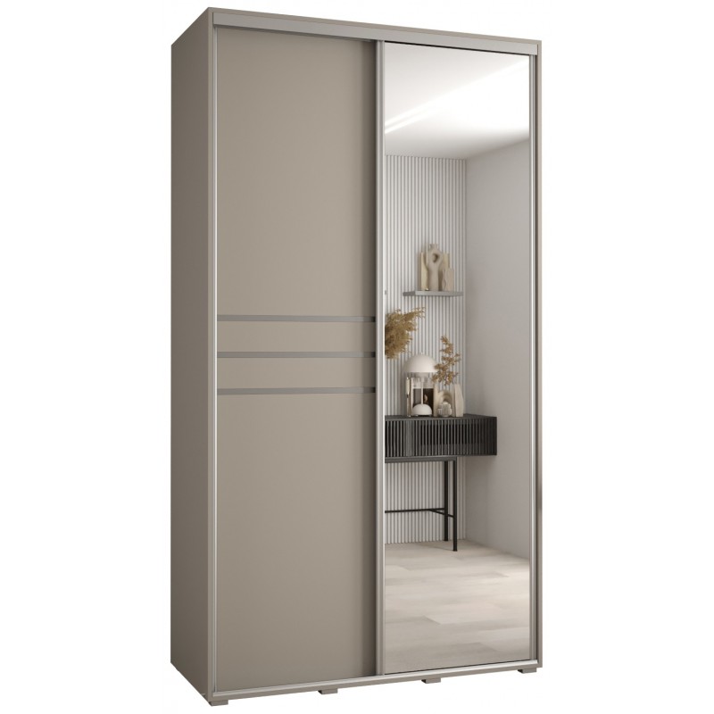 Szafa przesuwna z lustrem wysoka Dakota 11 140 głębokość 45 cm wysokość 235,2 cm