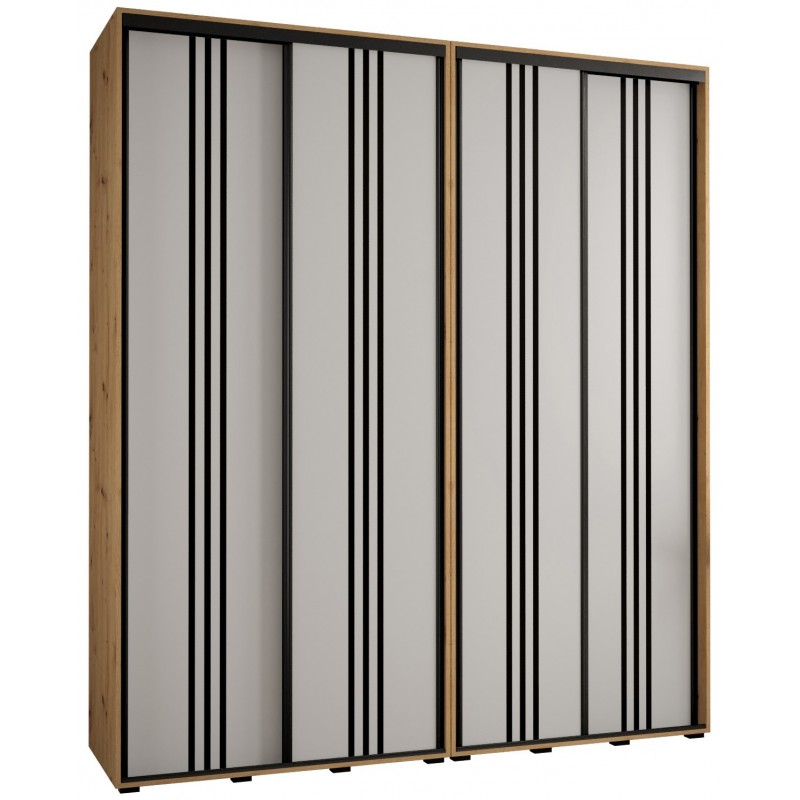 Szafa przesuwna wysoka Davos 6 210 głębokość 45 cm wysokość 235,2 cm