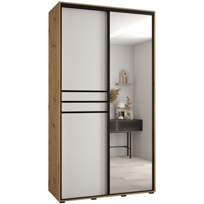 Szafa przesuwna z lustrem wysoka Davos 11 130 głębokość 45 cm wysokość 235,2 cm