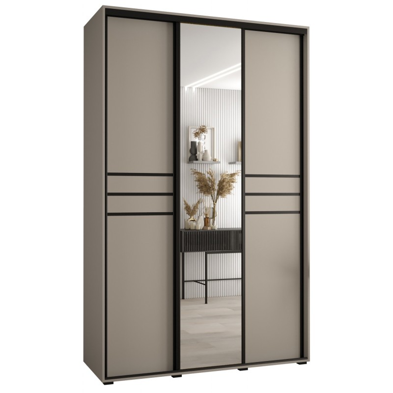 Szafa przesuwna z lustrem wysoka Dakota 11 160 głębokość 60 cm wysokość 235,2 cm