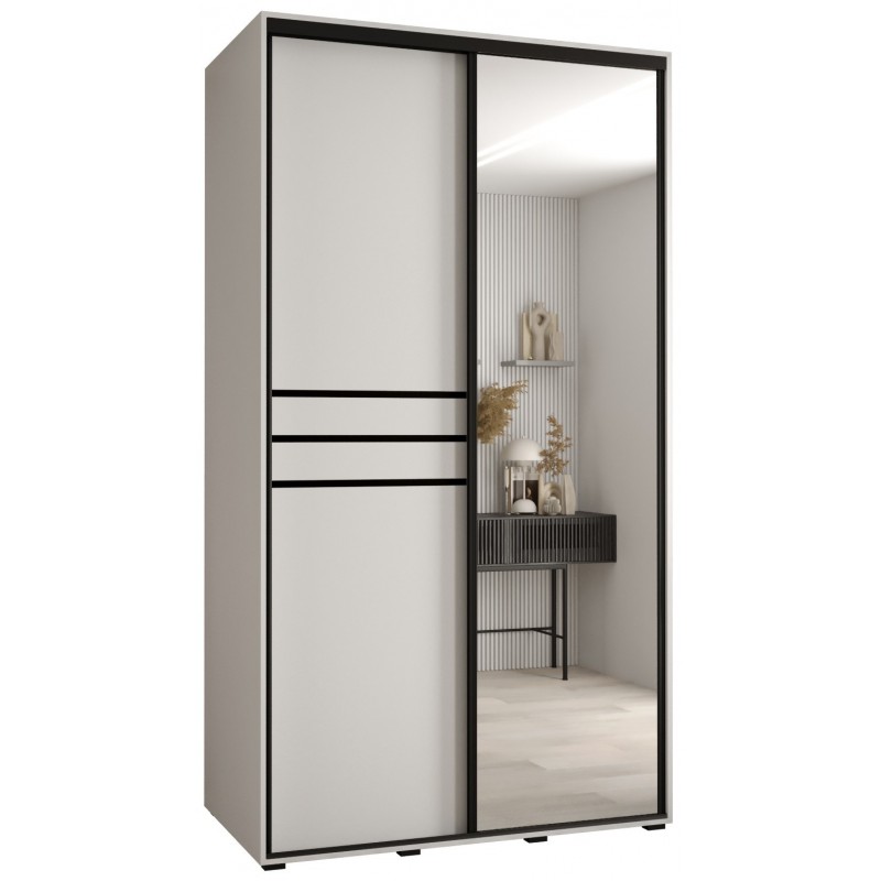 Szafa przesuwna z lustrem wysoka Davos 11 130 głębokość 60 cm wysokość 235,2 cm